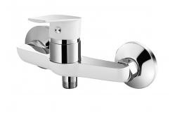 China All Pressure Single Lever Shower Mixer Faucet Half Chrome Half White supplier