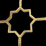 UV Electroplate Windows Georgian Bar 5*8mm Plastic Contemporary Georgian Bar Flower for sale