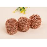 Gold Color Copper Scouring Pads Easy Carrying With Strong Cleaning Power for sale