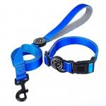 Personalized Dog Collar And Leash Set Gradient Nylon Rope Dog Lead for sale