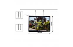 China Magnetic A4 Real Estate Agent Hanging Acrylic Led Advertising Light Boxes supplier