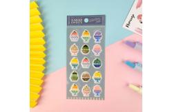 China Pet Adhesive 3D Cartoon Stickers UV Offset Printing Package Seal Stickers supplier