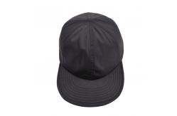 China 100% Cotton Drawstring Flat Brim Snapback Cap With Adjustable Strap supplier