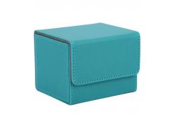 China Polybag Deck Card Box PU Trading Card Holder Case With Side Loading SGS supplier