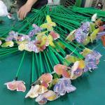 Cri70 1m 1.2m Height Solar Flower Light For Holiday Park