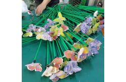 China Cri70 1m 1.2m Height Solar Flower Light For Holiday Park supplier