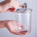 Hot Stamping 200ml Plastic Food Jar 500ml Honey Containers With Lids