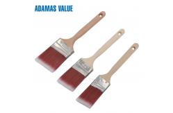 China Tapered brush,wooden brush handle,synthetic paint brush with long wooden handle supplier
