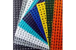China White Black Yellow 100m/R PVC Coated Polyester Mesh Fabric Antistatic supplier