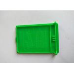 Green Cover Injection Molded Plastic Parts PP Material With Logo Printing Polishing Surface for sale