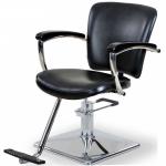 Round / Square Base Salon Hair Styling Chairs With Chrome Steel Foot Plate for sale