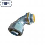 3/8  To 4 Inch Zinc Die Cast 90 Degree Angle Squeeze Connectors Clamp Type Fex To Box  Conduit Fittings for sale
