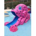 Toddler Fiberglass Octopus Water Slide Oxidation Resistance for sale