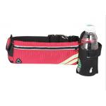 Reflective Waterproof Running Waist Belt Bag With Water Bottle for sale