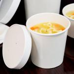 Eco Friendly Biodegradable Flexo Printing Disposable Paper Soup Bowls for sale