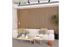 China Oak MDF Wood Polyester Felt Acoustic Wall Sound Insulation Panel with Melamine Finish supplier