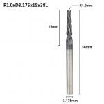 3/8 Cutting Diameter Tapered End Mill Tool For Heavy Duty Applications for sale