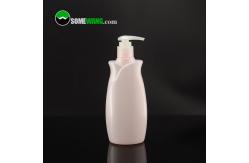 China Pink Flower PET Plastic Empty Shampoo Bottle 130ml 230ml 300ml supplier