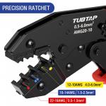 Automotive Black Wire Crimper Set AWG 20-10 With Insulated Terminals