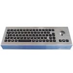 Waterproof IP65 Desktop Industrial Keyboard With Trackball /  rollerball keyboard