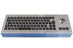 China Waterproof IP65 Desktop Industrial Keyboard With Trackball /  rollerball keyboard supplier