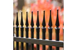 China Customized Aluminum Horizontal Slat Fence Yard Pool Fence 3 Rails supplier