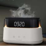 Smart Flame Effect Diffuser Humidifier Quiet Multifunctional Aroma Diffuser Aromatherapy Diffuser Humidifier With LED Clock for sale