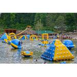 Amazing 0.9mm PVC Inflatable Water Park / Blow Up Water Trampoline For Kids for sale