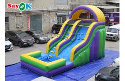 China 7x4mH Adult Inflatable Climbing Water Slides With Pool Inflatable Slide For Kids supplier