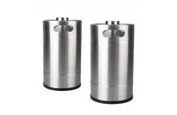 China SS304 Flat Bottom 5 Litre Mini Beer Kegs , 5L Stainless Steel Mini Keg supplier