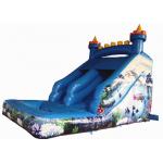 Small inflatable mini castle water slide The frozen castle inflatable tiny water slide for children under 8 years for sale