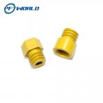 Gold plastic CNC machining parts screws for sale