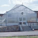 Sturdy Single Span Polycarbonate Greenhouse Galvanized Steel Base High Light Transmission Weatherproof Structure for sale
