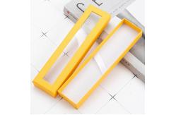 China Customizable Lid And Base Box Recyclable Cardboard Pen Packaging Box With Window supplier