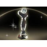 Simple Design Crystal Trophy Cup Color Engraving / Printing In Golf Competition for sale