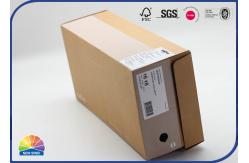 China CMYK Eco Friendly Kraft Paper Gift Box Matt Varnishing Packaging For Shoes supplier