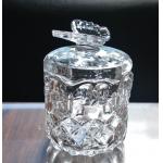 Butterfly Embossed Creative Crystal Glass Storage Jars for sale