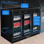 Digital Thermostat Beer Bottle Fridge Chiller , Glass Door Small Beer Fridge Cabinet for sale