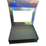 Magnetic Holographic Effect Blush Packaging Lash Box with Window Custom Logo HOLO