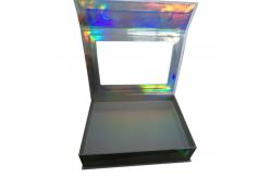 China Magnetic Holographic Effect Blush Packaging Lash Box with Window Custom Logo HOLO supplier