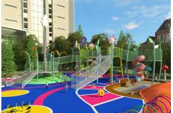China ODM Climbing Frame Set  Steel Structure Childrens Climbing Frame Swing And Slide 20M supplier