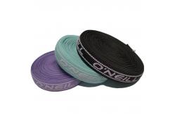 China Width 2cm Metallic Webbing Anti Slip Elastic Band Knitted Green supplier