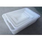 Food Grade Crate Supermarket Long Cutlery Square Tray Receiving Basin