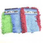 Customized Blue Industrial Quickie Dry Mop 500gsm Tassel Mop Pad Heads