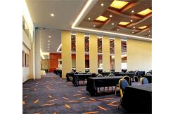 China Melamine Conference Hall Folding Partition Walls Acoustic Sliding Sound Proof Fire Proof supplier