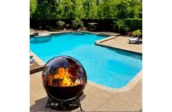 China Outdoor Fire Pit Sphere Steel Fire Pit 6mm Thickness Customized supplier