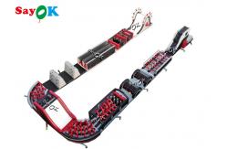 China 150m 495ft Commercial Inflatable Obstacle Course For Adult supplier