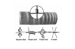 China Galvanized Fixed Knot Field Farm Wire Mesh Fence For Sheep Pressure Resisting supplier