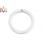 26MM Hollow Opening Seam Stainless Steel Diamond Ring for sale