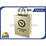 Custom Brand Printed Shopping Kraft Paper Bags With Twisted Paper Handle for sale